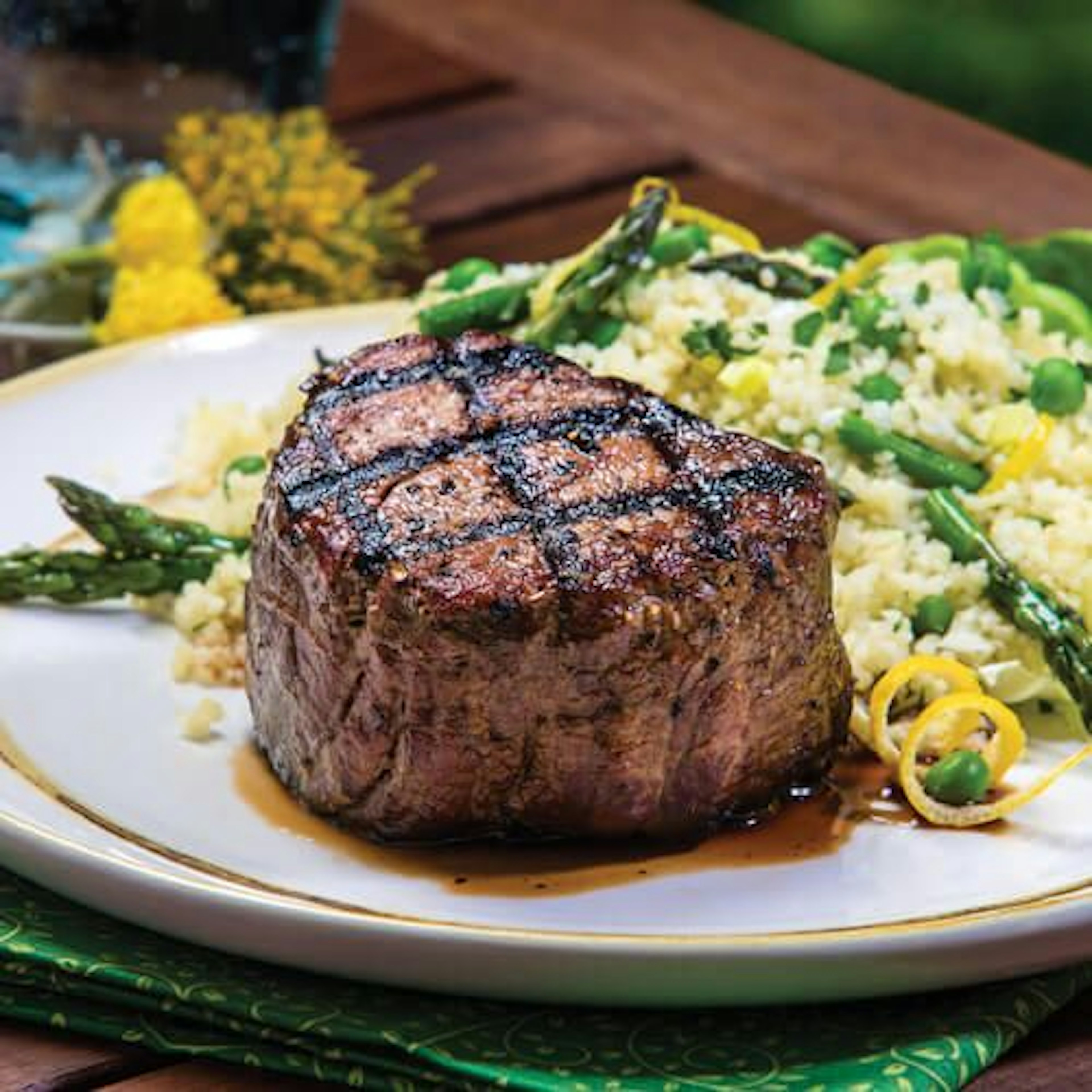 Filet Mignon with Couscous Salad