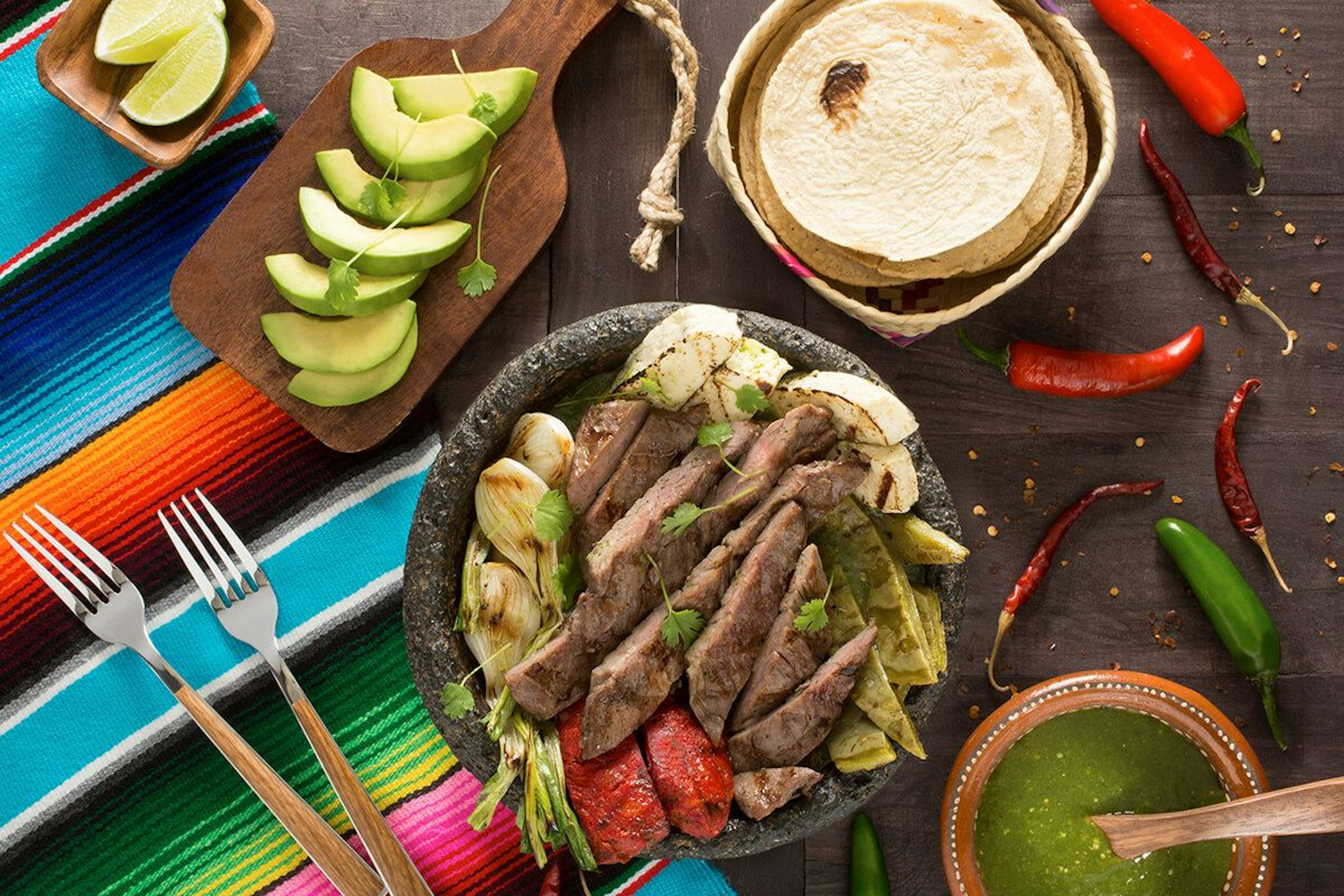 Flank Steak Molcajete