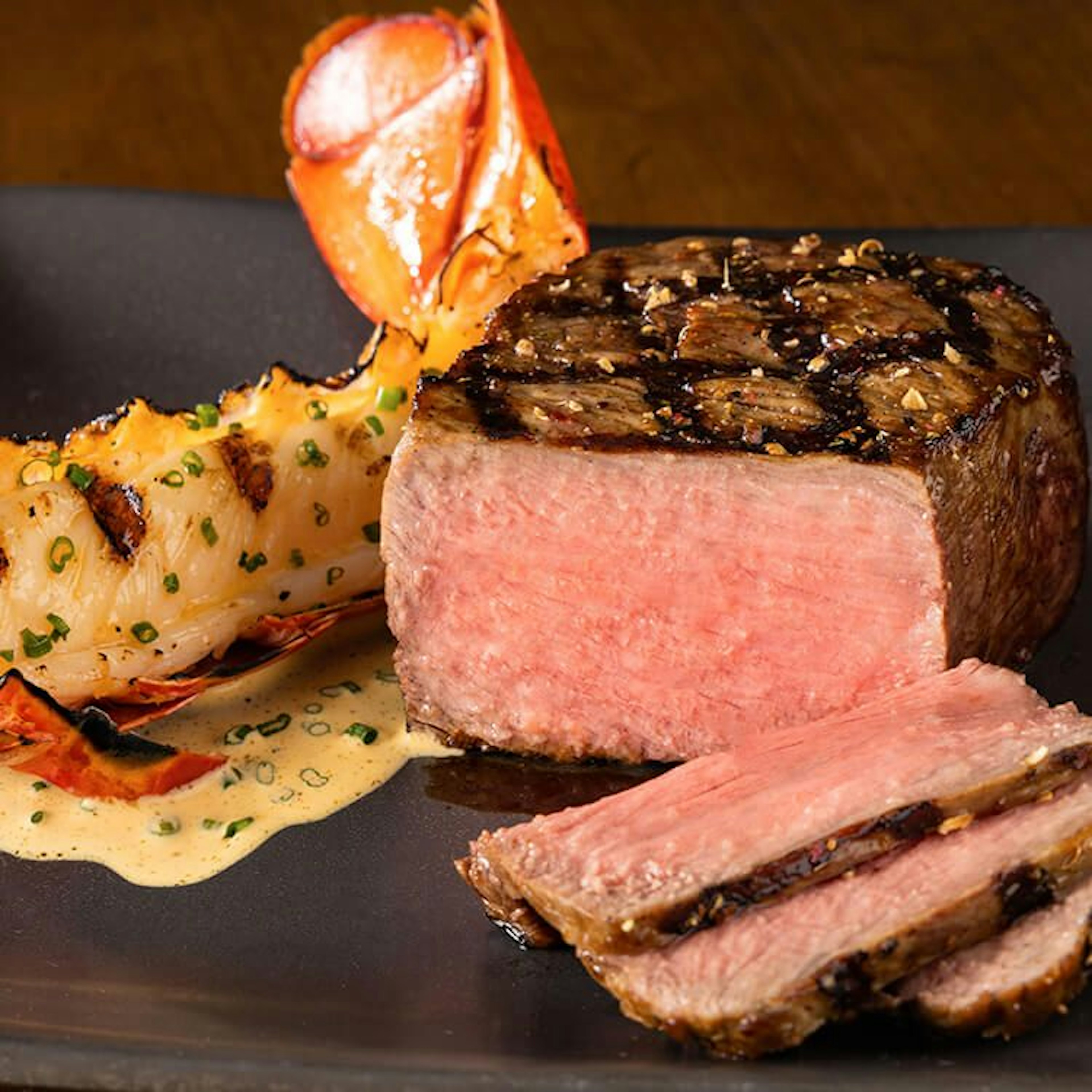 Turf & Surf Strip Filet Split Lobster Tail