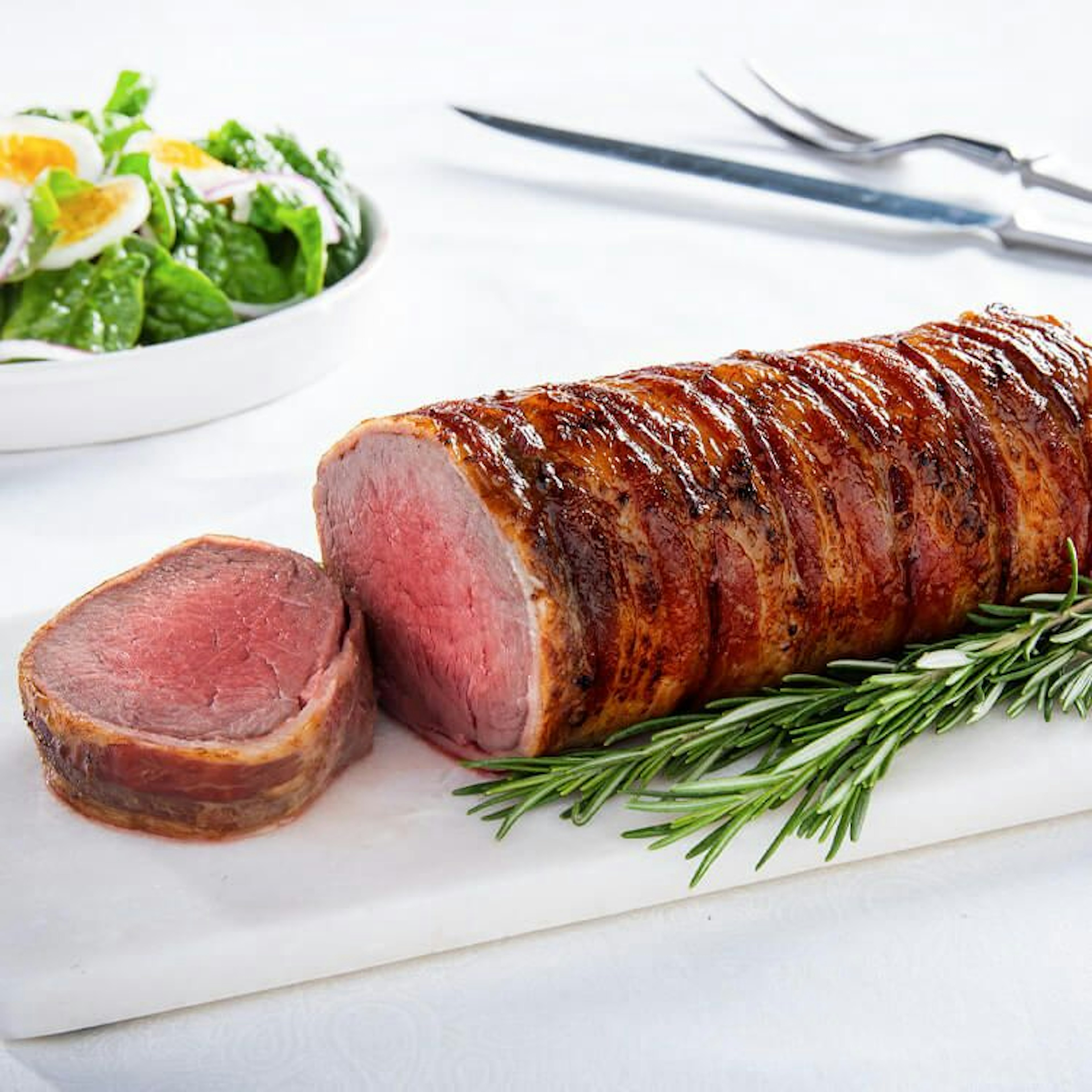 Bacon Wrapped Tenderloin Roast Maple Rosemary