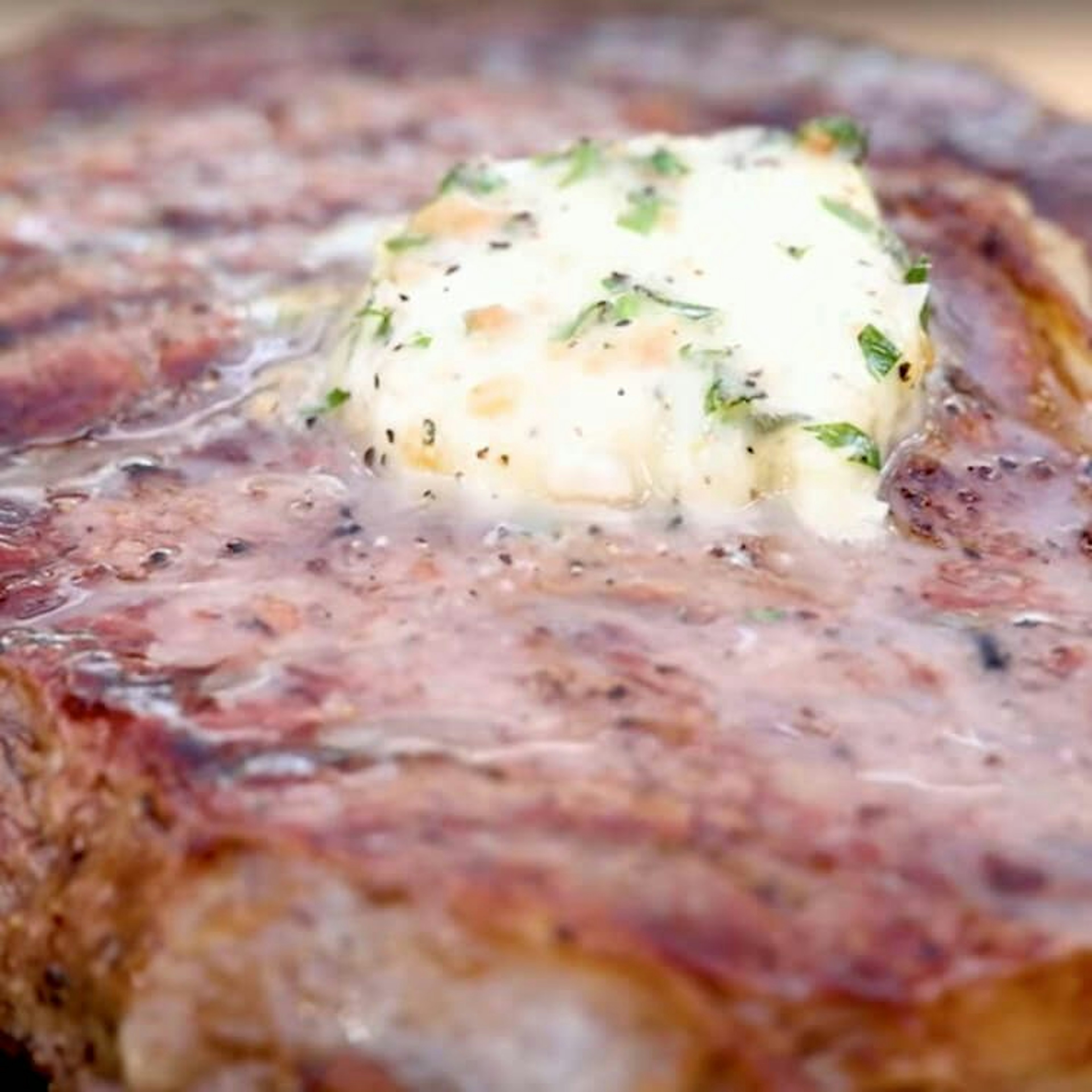 Garlic Herb Butter on Steak