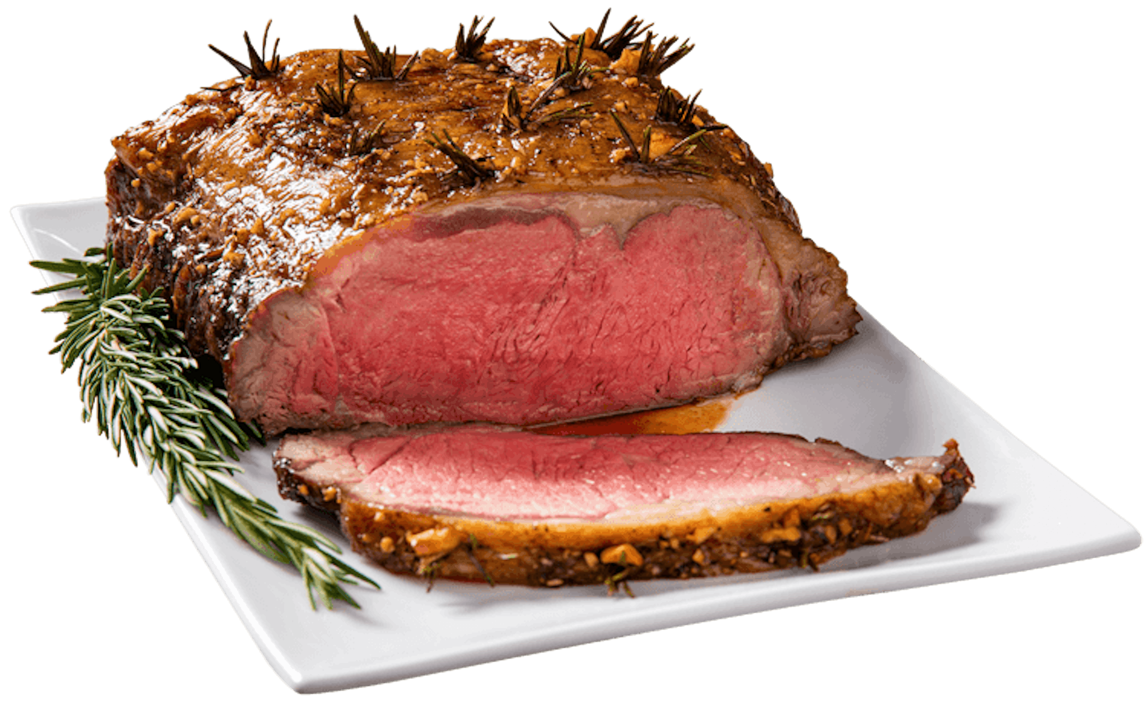 Garlic Rosemary Studded Strip Roast