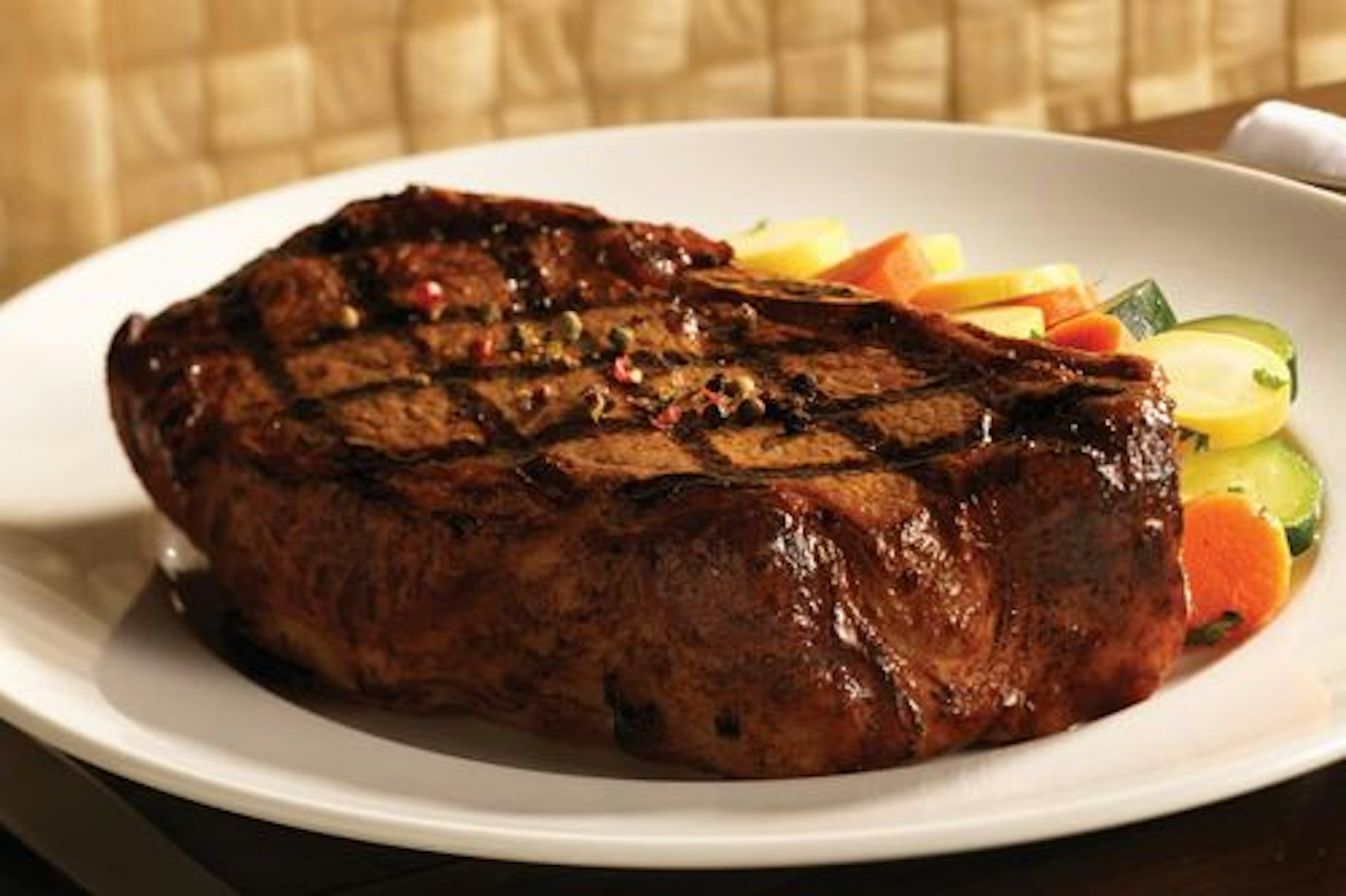 Bone-in Strip Steaks with Fennel Pepper Rub