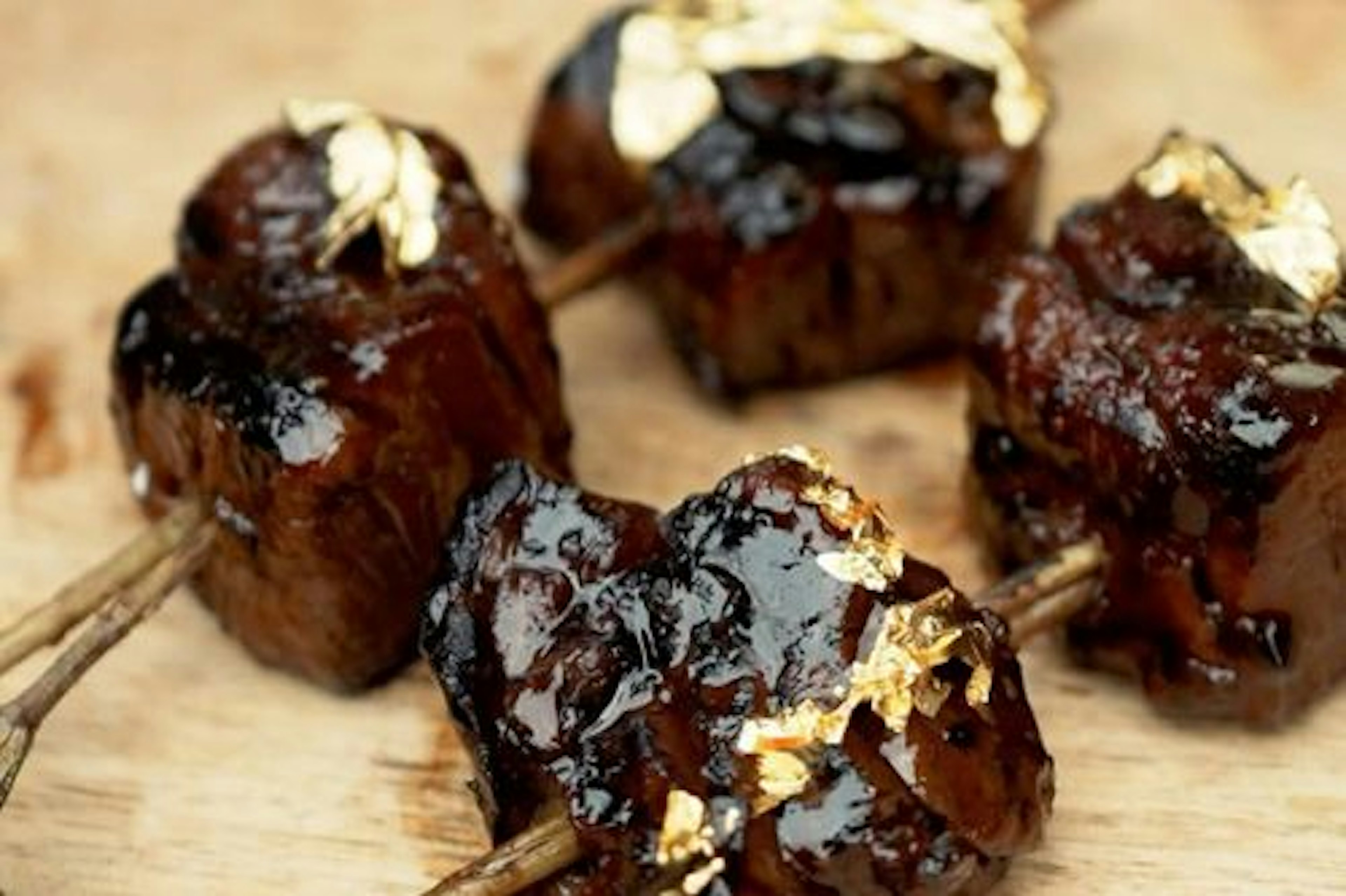 Bulgogi-Marinated Ribeye Cap on Rosemary Skewers