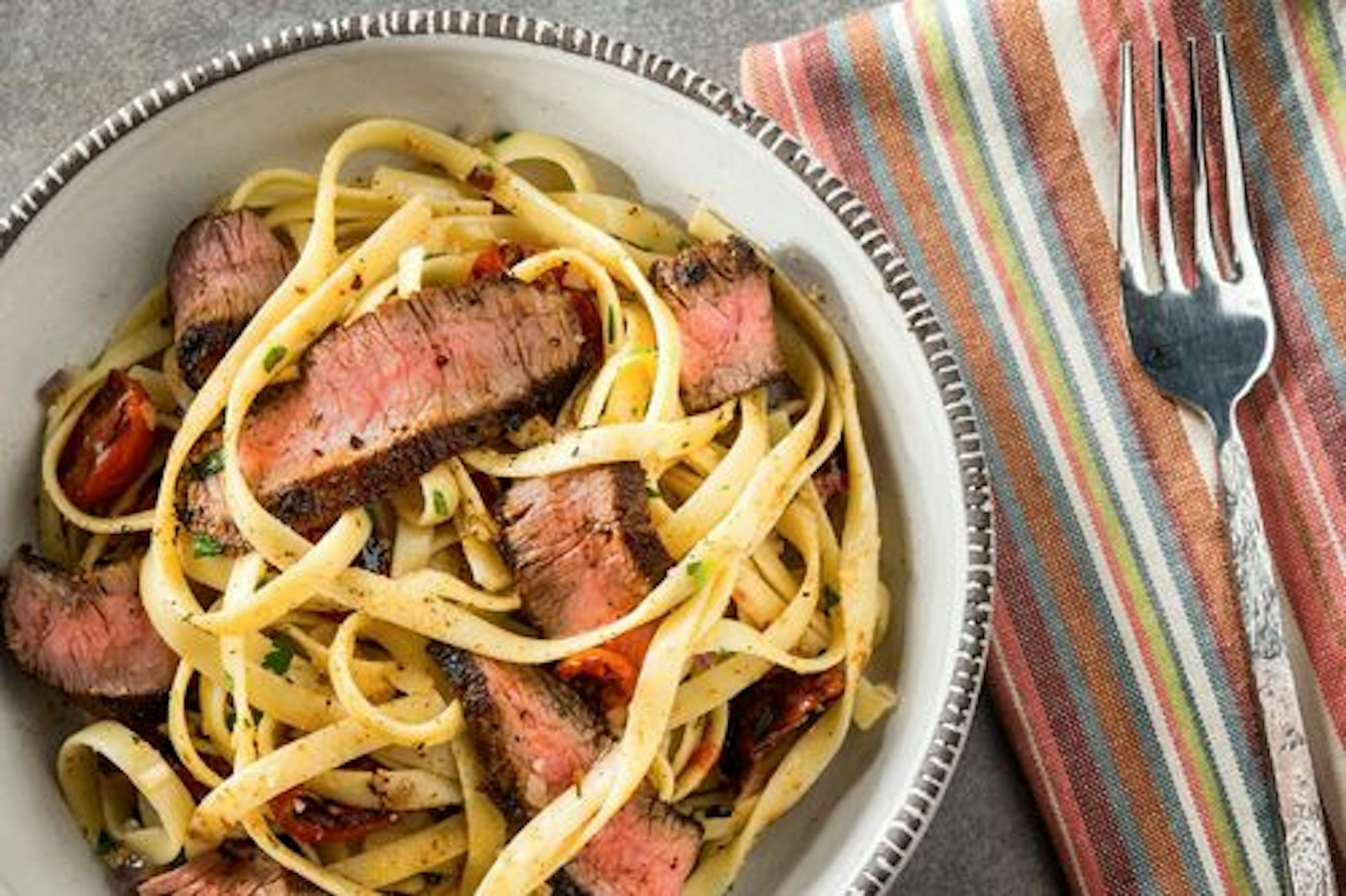 Cajun Steak Fettuccine