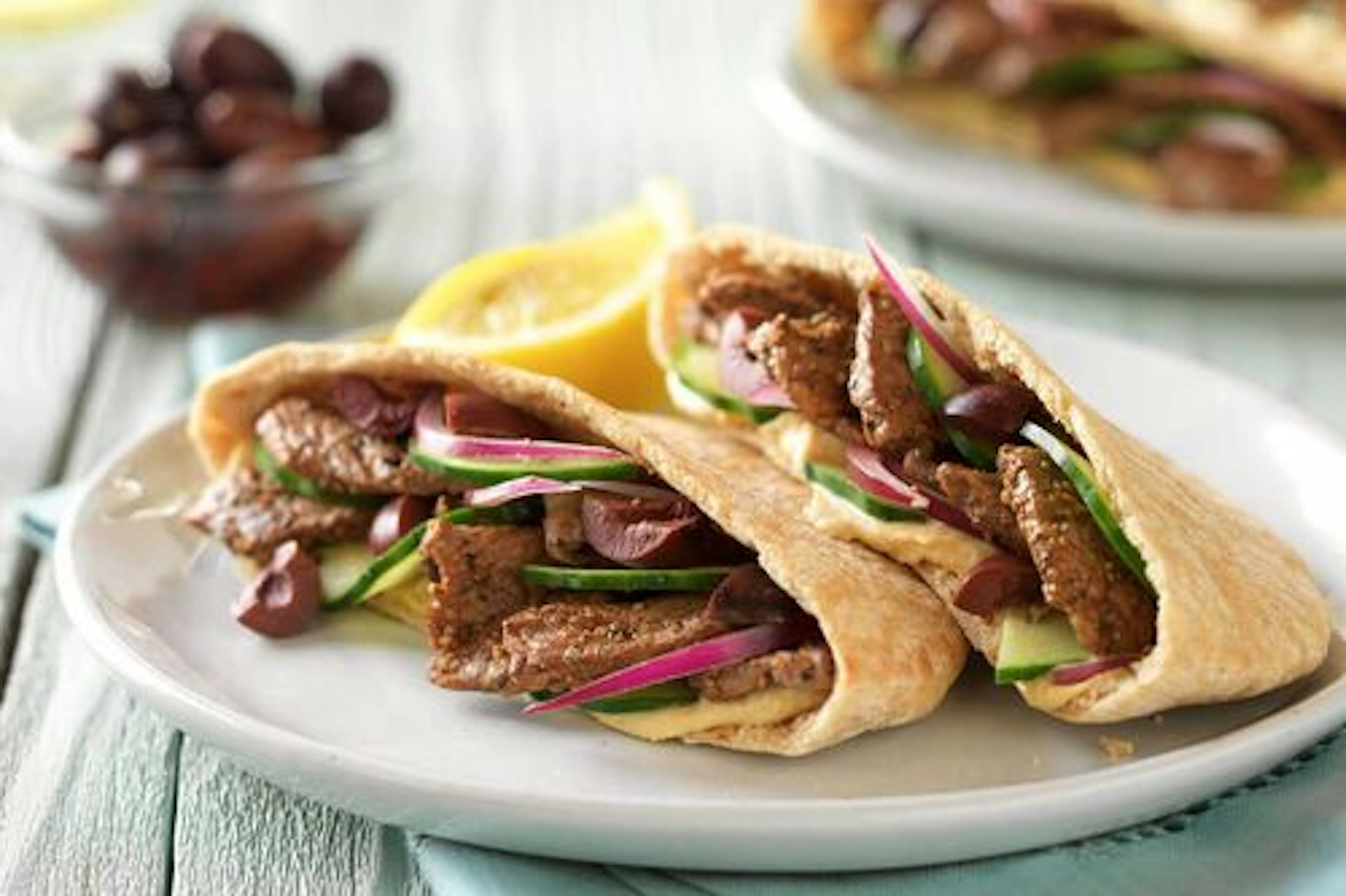 Greek-Style Beef Pita