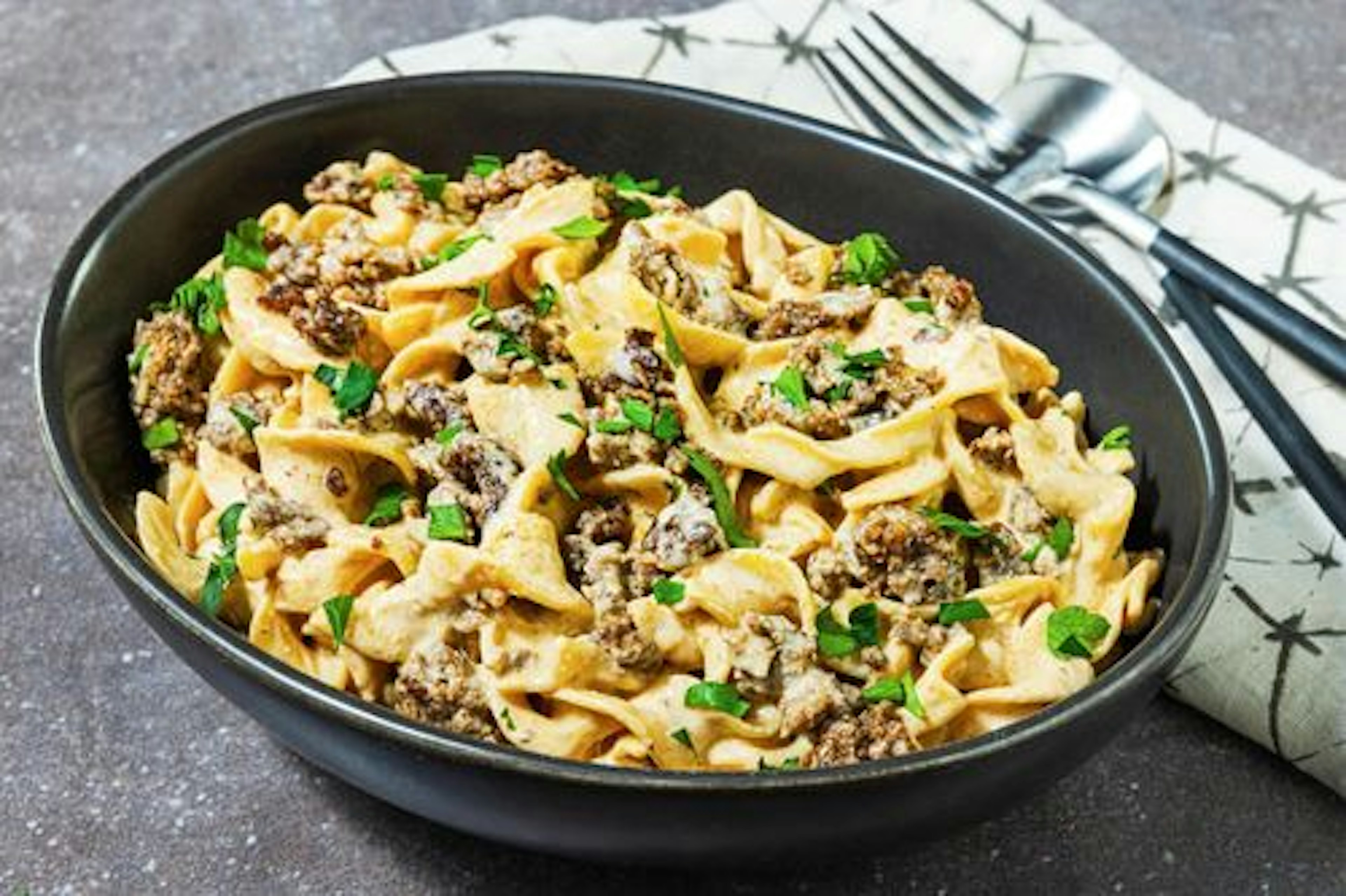 Ground Beef Stroganoff