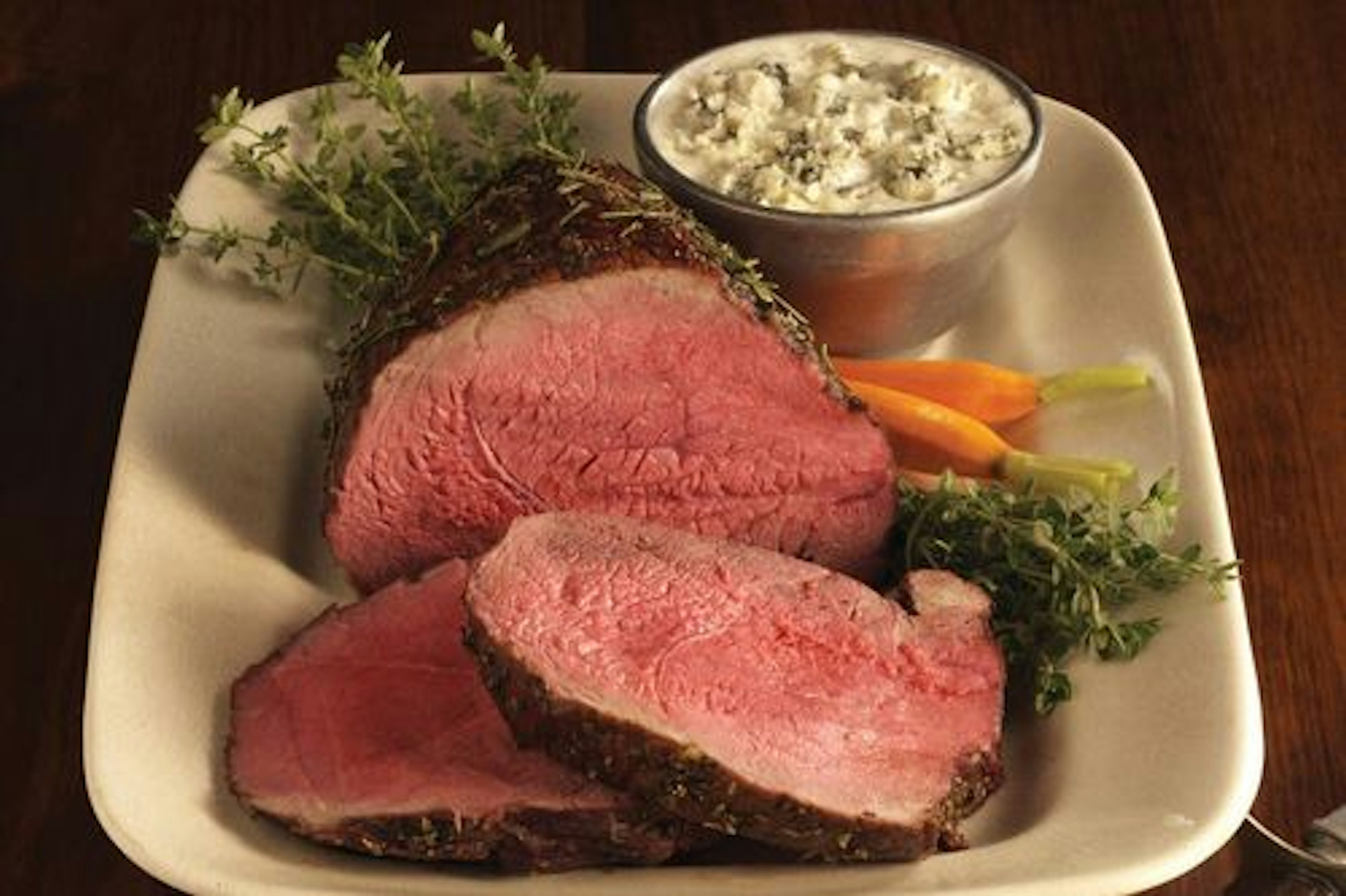 Irresistible Sirloin Tip Roast with Blue Cheese Sauce