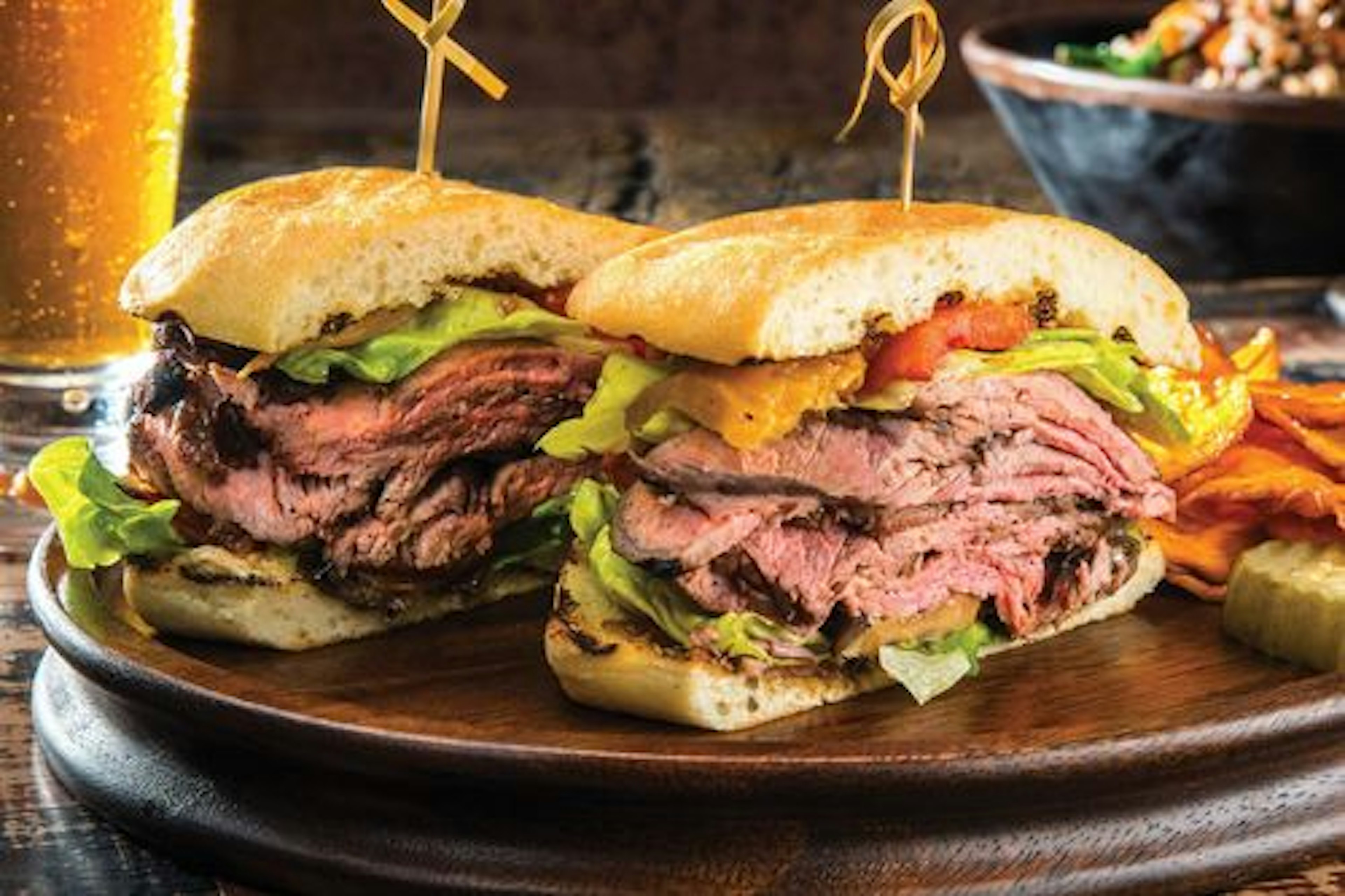 Pesto Pepper Steak Sandwich