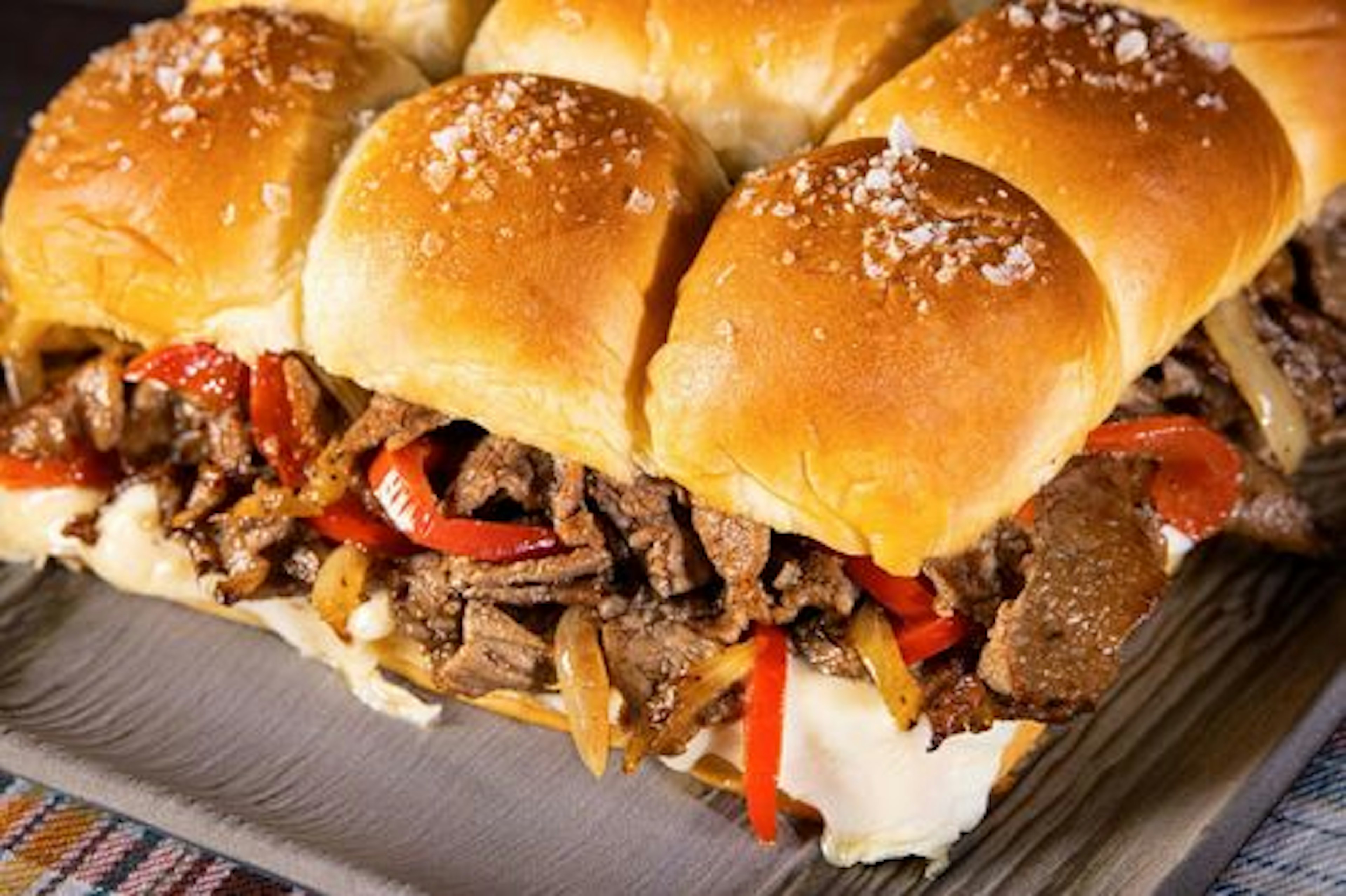 Philly Cheese Steak Sliders