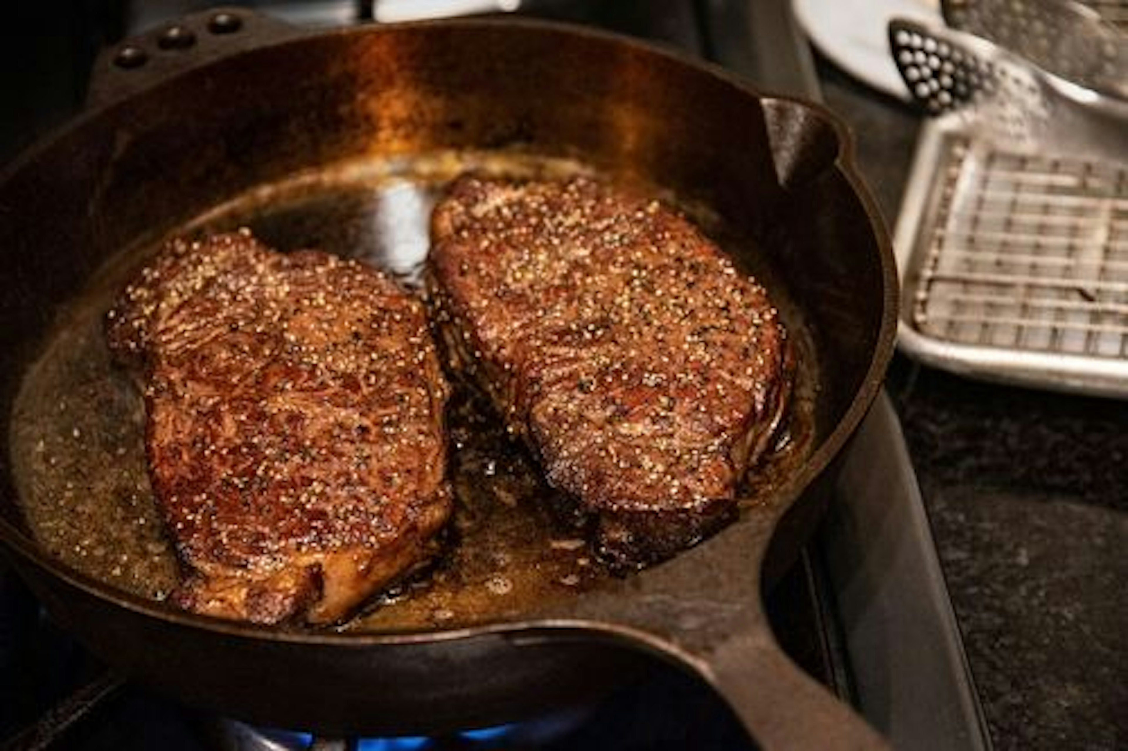 Reverse Sear Ribeye Steak