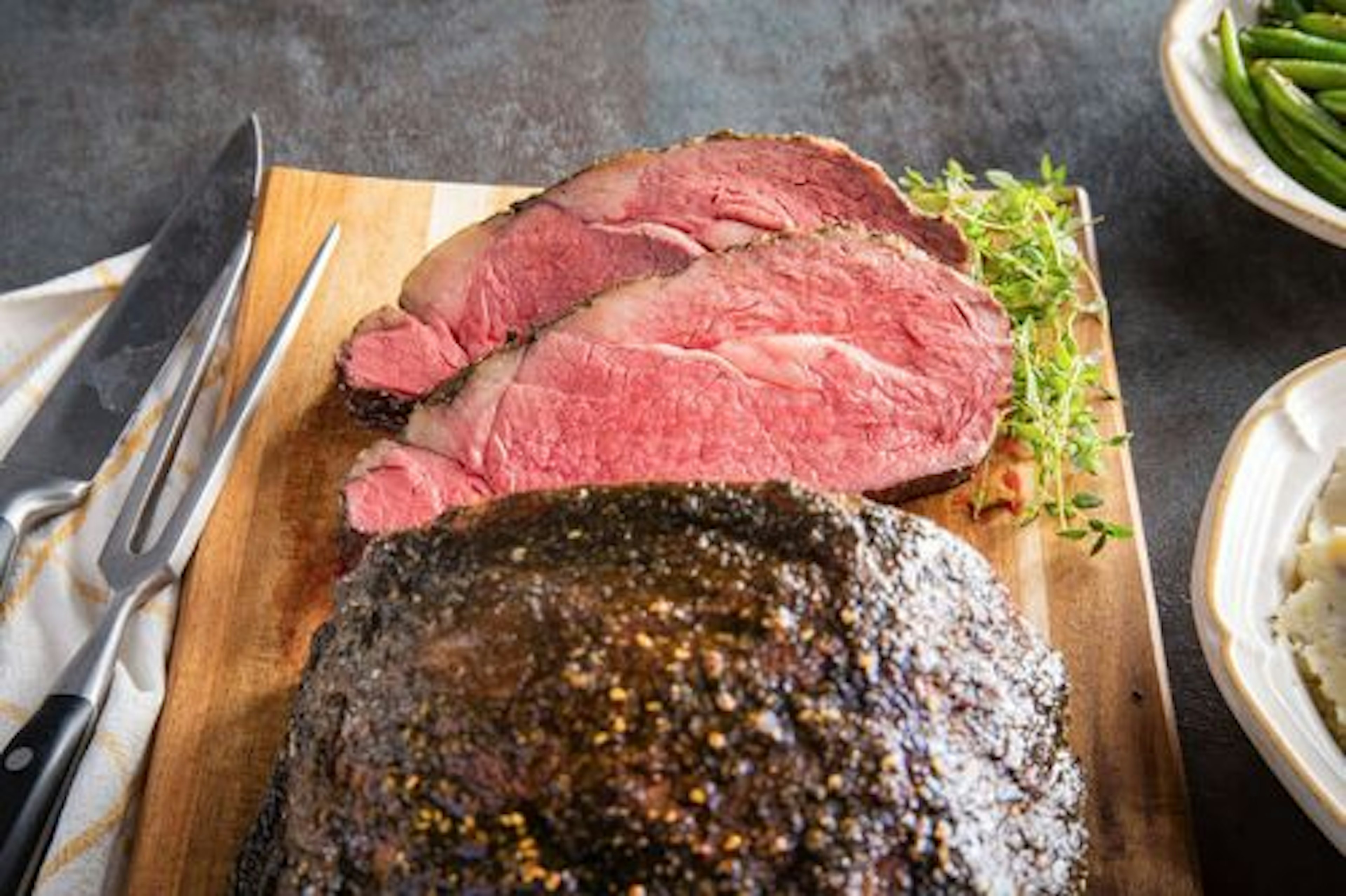 Reverse Sear Za?atar Rubbed Rib Roast