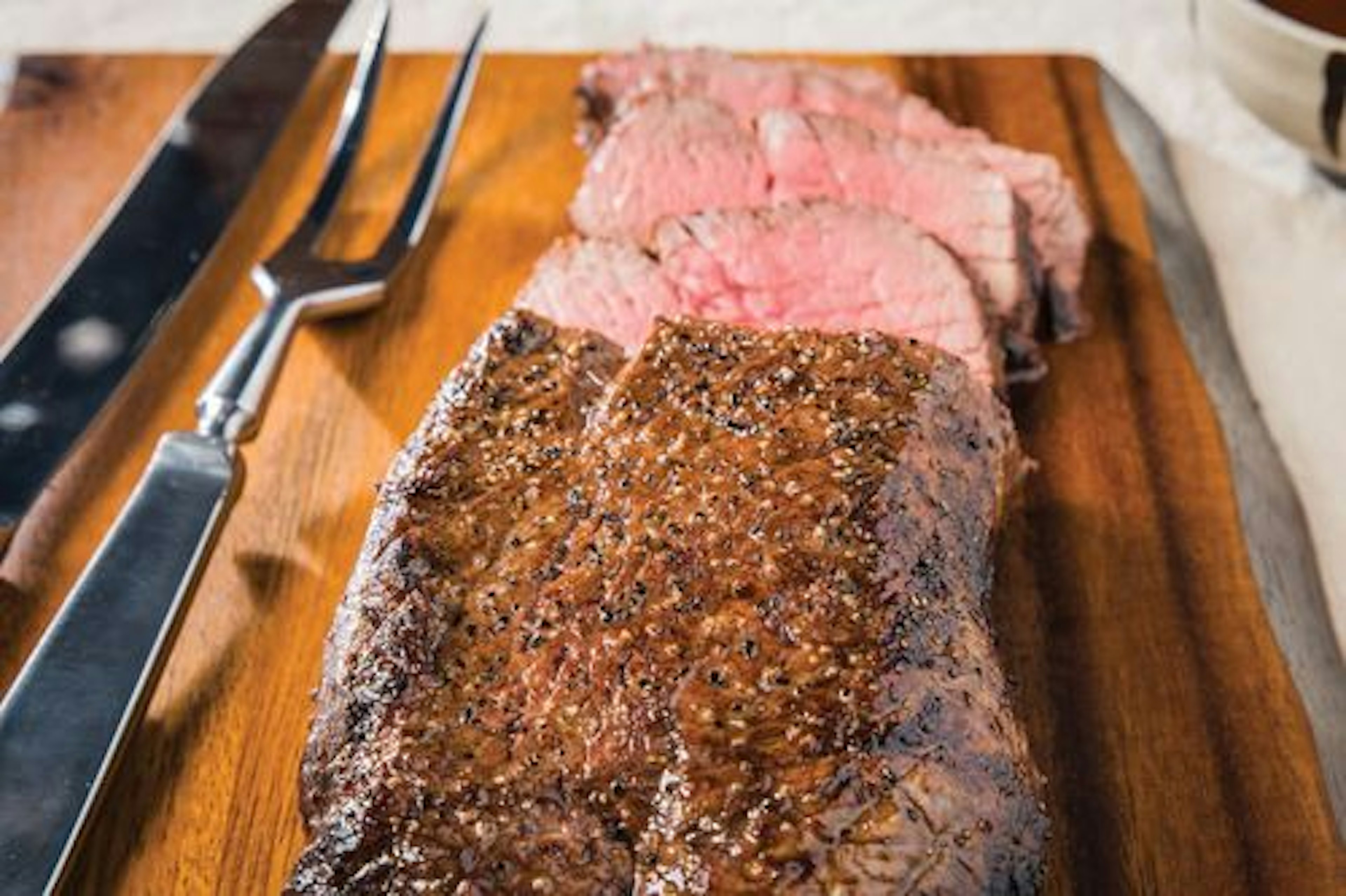 Simple Sriracha and Soy London Broil