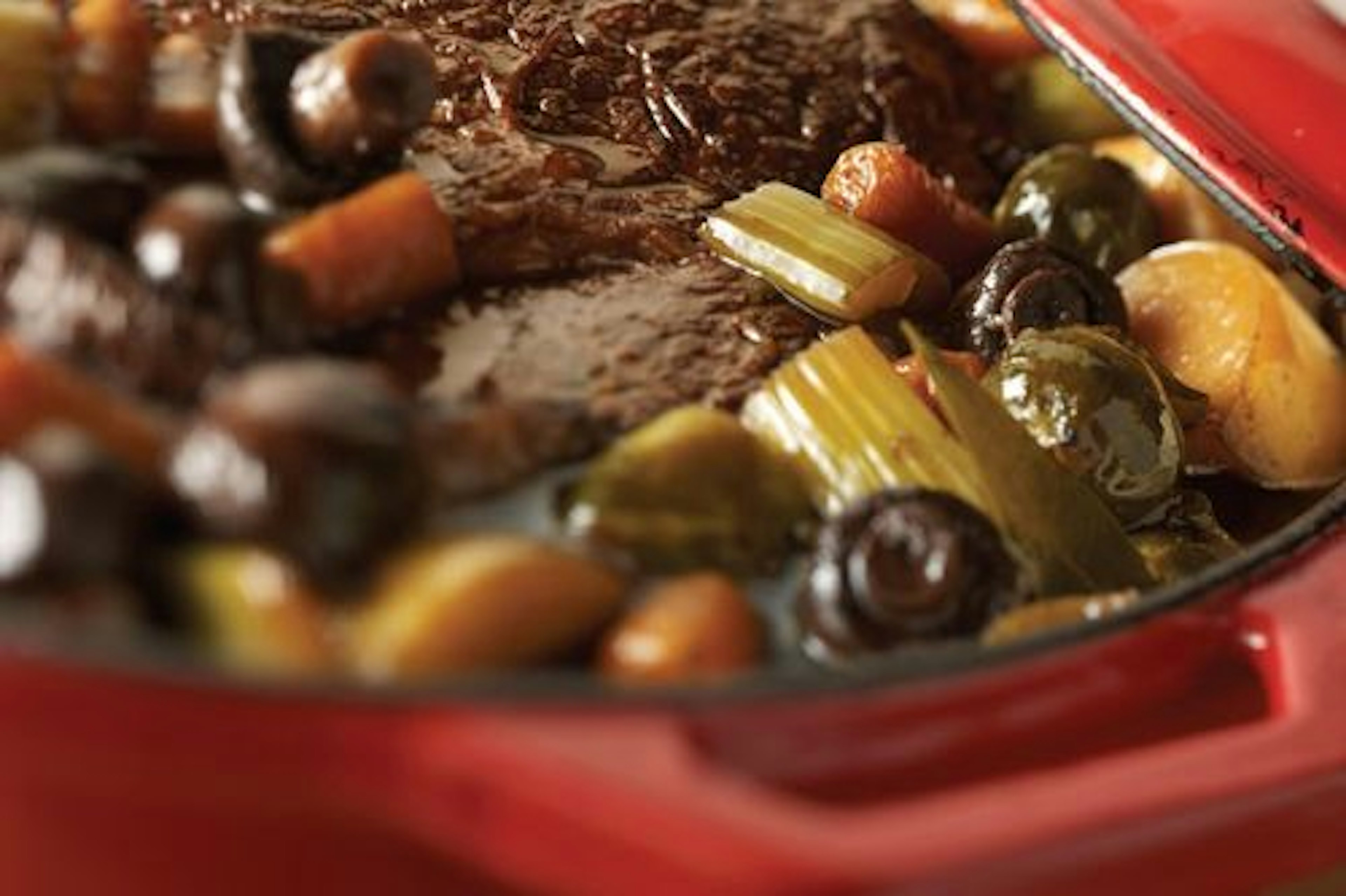 Slow Cooker Braised Pot Roast With Root Vegetables