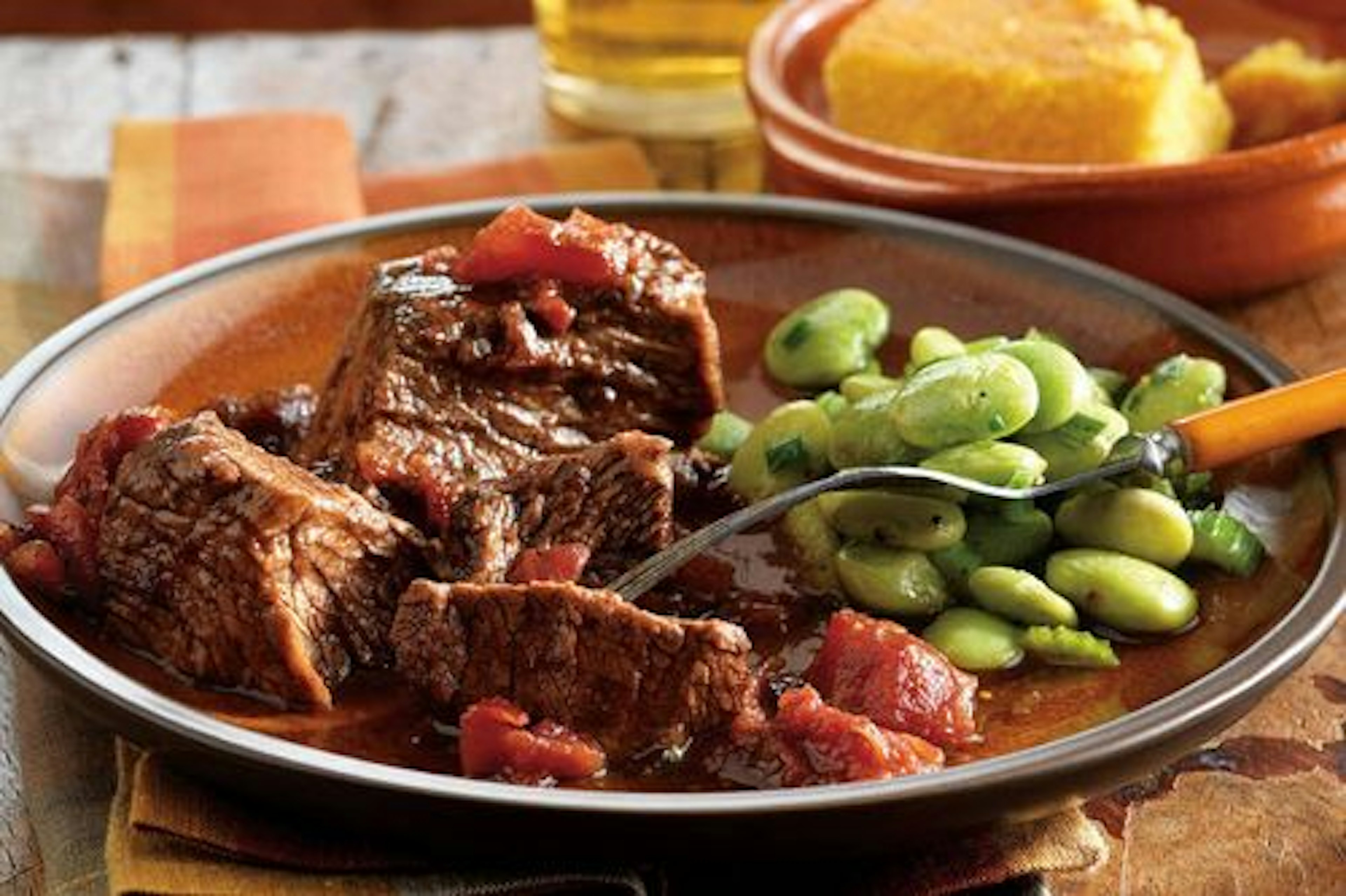 Smoky Chipotle Pot Roast with Cornbread