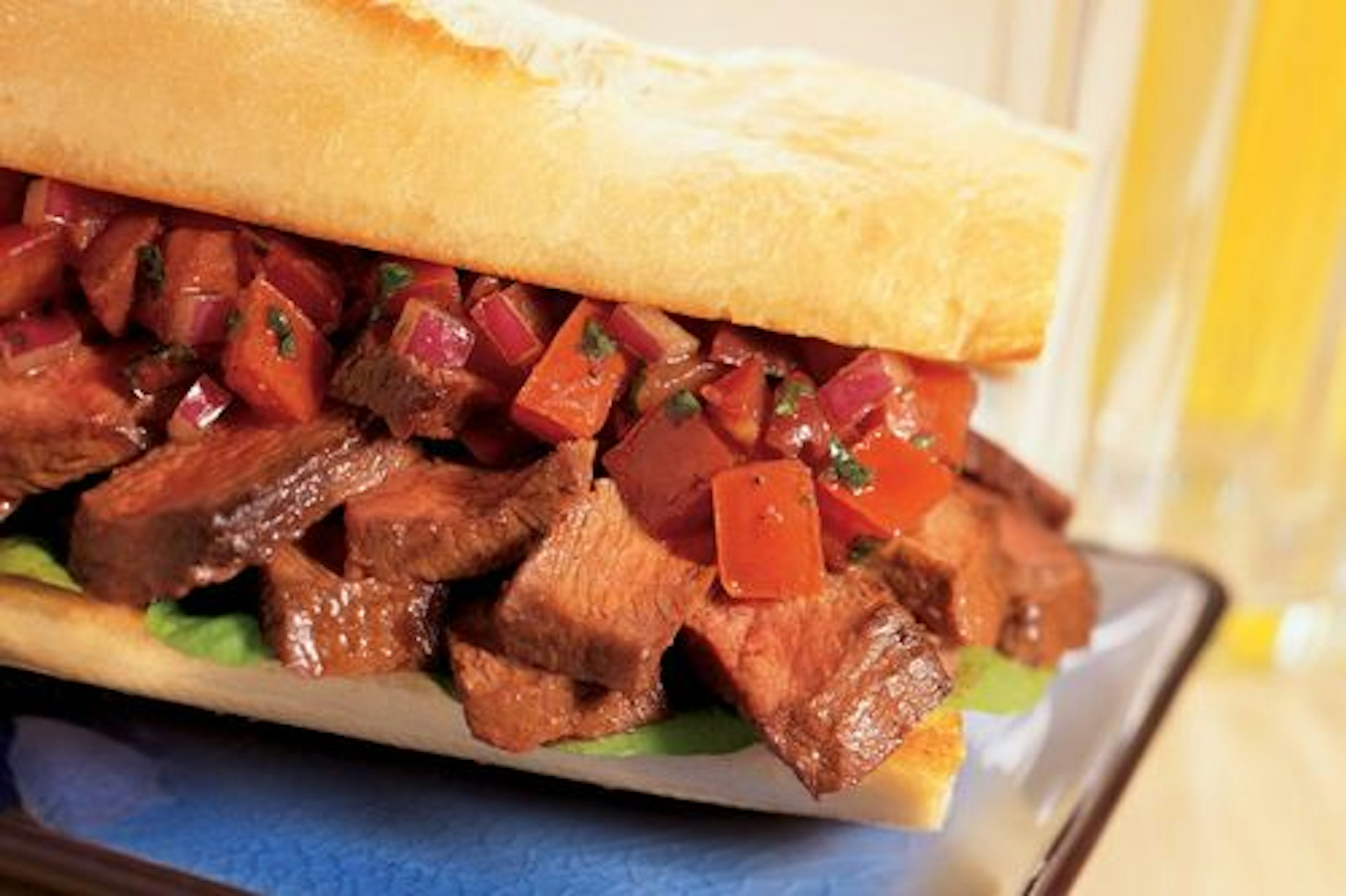 Steak Bruschetta Sandwich