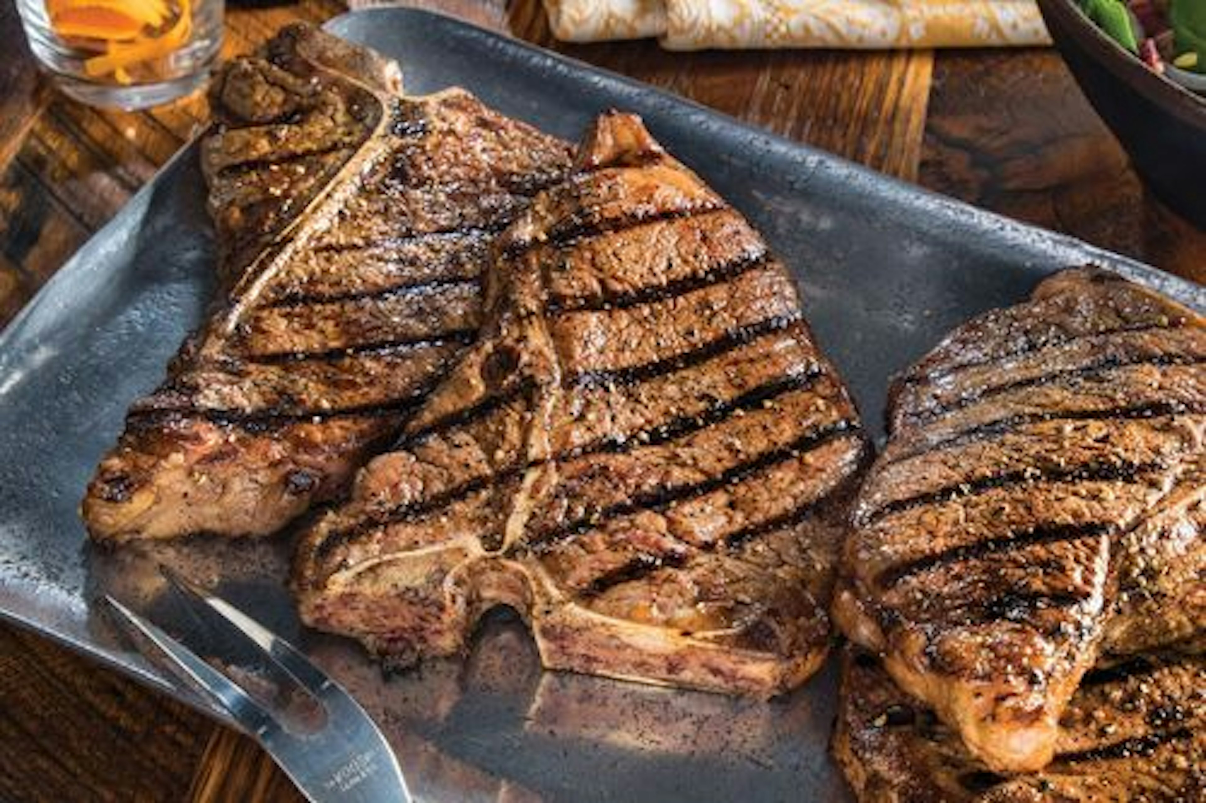 T-Bone in Bourbon Marinade