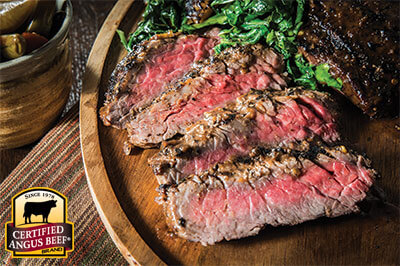 Jerk Spiced Sirloin Flap Steak recipe provided by the Certified Angus Beef® brand.